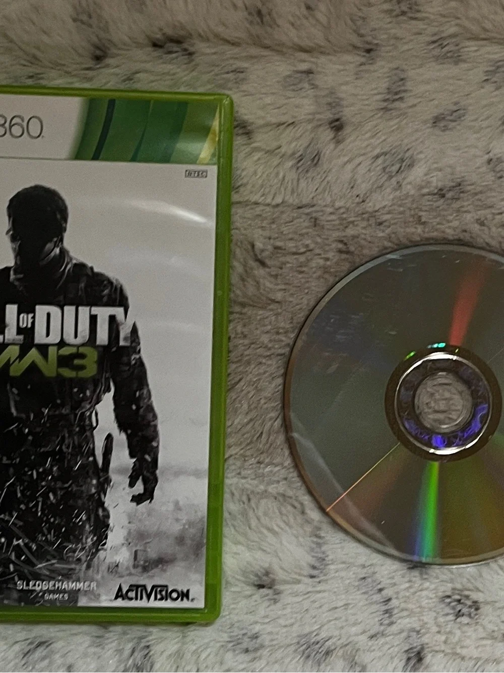 Microsoft Xbox 360 Call of Duty MW3 White & Green Cover Art